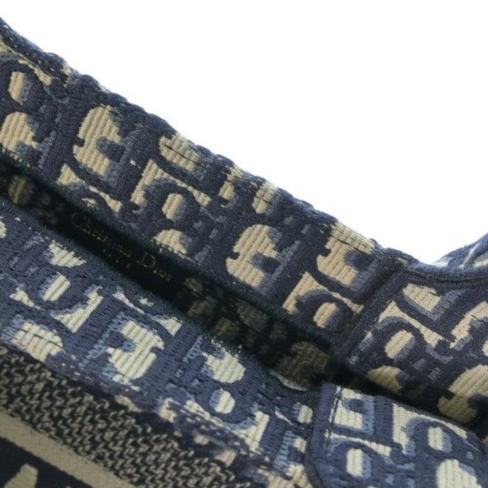 ★SOLD★ Dior Tote Beige Navy Blue - Picture 13 of 13